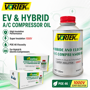 Aceite para Compresores de Aire Acondicionado VORTEK para Vehículos Eléctricos e Híbridos POE 46 120ml Súper Aislante 1000V Compatible con Todos los Refrigerantes Duración 5 Años - Product Image 1