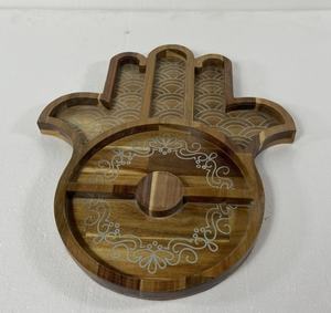 Nouveau design plateau de service au chocolat en bois incrusté de nacre pour le Ramadan 2025 fait à la main en gros du Vietnam - Product Image 2