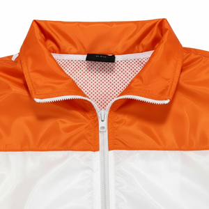 Ensemble deux pièces d'été pour homme, coupe-vent et short, 100 % polyester, broderie personnalisée, ensemble de sport décontracté zippé - Product Image 4