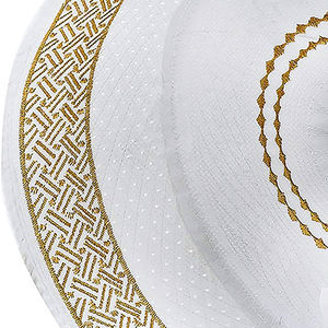 Gorro de Oración Musulmán Étnico Transpirable con Logotipo Personalizado Bordado de Alta Calidad, Precio de Fábrica, Venta Caliente, OEM/ODM, para Todas las Estaciones - Product Image 2