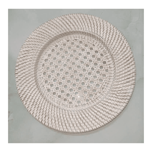 <b>Rattan</b> Charger Plates built using handwoven <b>rattan</b> fiber for <b>table</b> decor <b>dining</b> presentation and event styling Vietnam - Product Image 5