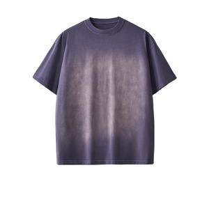 Camiseta Casual de Verano para Hombre ZSPL American High Street, Manga Corta, 300 Gramos, 100% Algodón, Color Sólido, Antiencogimiento, Cuello Redondo - Product Image 4