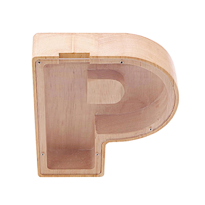 Hucha con Forma de Letra al por Mayor, Caja de Madera para Monedas con Ventana Acrílica Transparente, Regalo Creativo de Cumpleaños para Niños de Fábrica Vietnamita - Product Image 6