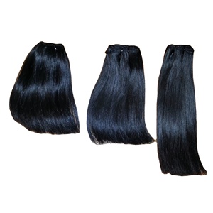 Extensiones de cabello Remy virgen humano vietnamita 100% de 6 pulgadas de fábrica, cutícula alineada, doble dibujado, se puede cortar para - Product Image 1