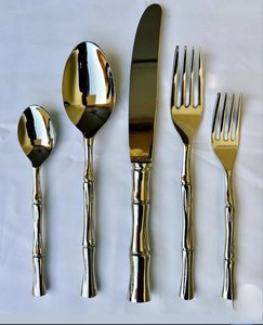 Eco Materials Flatware <b>Set</b> 18/<b>8</b> Stainless Steel With Resin Handle Cutlery <b>Set</b> of 4pcs Durable Mirror Polish <b>Dinnerware</b> Utensil - Product Image 3