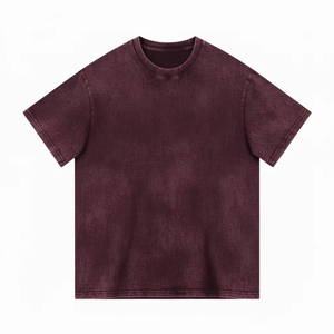 T-shirts pour hommes personnalisés à prix abordable, délavés à l'acide, meilleure qualité, 100% coton, manches courtes, coupe ample vintage pour hommes - Product Image 2