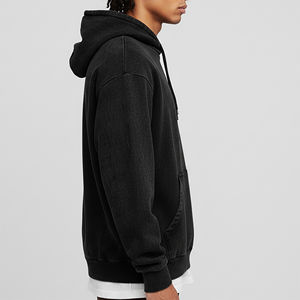 Sweat-shirts à capuche unisexe en molleton 100 % coton, grande taille, pour l'hiver, avec logo brodé personnalisé, style hip-hop, coupe oversize – Nouveauté très demandée - Product Image 6