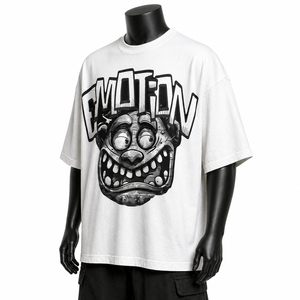 T-shirt oversize épais en coton de qualité supérieure, coupe ample, streetwear décontracté, durable, élégant, pour tous les jours - Product Image 3