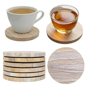 Luxury Acacia Wood <b>Coaster</b> Set Natural <b>Drink</b> <b>Coasters</b> for Home Decor and Dining At Best Price - Product Image 5