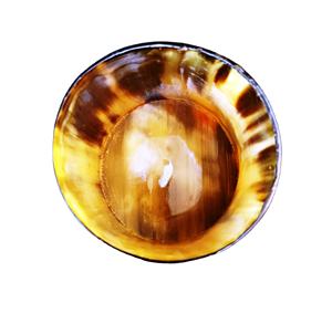 Cuerno de búfalo natural Rústico Moderno Oval Formas redondas Cuerno Plato de afeitar Hecho EN LA India - Product Image 1