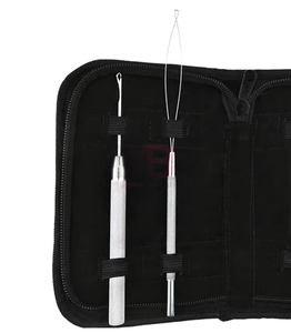 Nouvelles pinces à extensions de cheveux professionnelles multi-usages en acier inoxydable avec poignée antidérapante, logo personnalisé MAGMA BEAUTY Commercial - Product Image 4