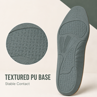 Semelles intérieures en ETPU Popcorn PORON PU hautement élastiques avec soutien de la voûte plantaire, absorption des chocs, maille respirante, pour le sport et la course à pied, pour inserts de chaussures