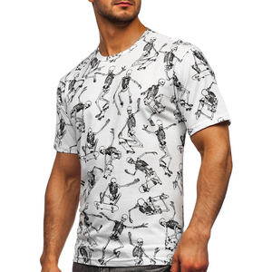 T-shirt homme sport personnalisé, impression intégrale, sublimation 3D, manches courtes, prix de gros - Product Image 2