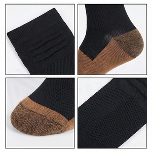 Crew <b>Socks</b> Geometric Pattern Blue Breathable <b>Running</b> <b>Socks</b> for Adults Spring Season - Product Image 4