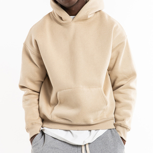 High Quality Polyester/Cotton Nonwoven Winter Printed Oversize Hoodie <b>Thick</b> <b>Fleece</b> Drop Shoulder Custom Men Hoodies - Product Image 2