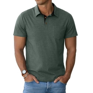 Polo Premium pour Homme avec Logo Personnalisé Brodé, T-shirt en Coton, Polo de Golf, Vêtements de Sport, Tenue Décontractée ou Professionnelle - Product Image 4