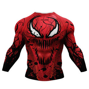 TITAN TREAD WEAR <b>Men's</b> <b>Compression</b> Pants Red Spider Design Digital Print UPF50+ Quick Dry Spandex/Polyester Full-Length - Product Image 2