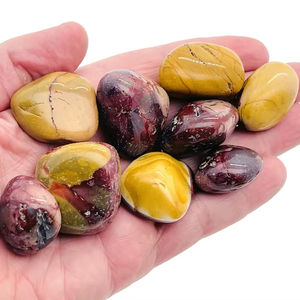 Piedras Pulidas de Jaspe Mookaite Natural, Cristales de Gemas, Cuarzo Pulido, Ágata, Decoración Romántica, Patrón Curativo - Product Image 1