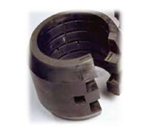 Standard Heavy Duty Rubber Drill Pipe Protector <b>Split</b>-Fluted Casing Protector with Spring Steel Insert fDrilling - Product Image 1