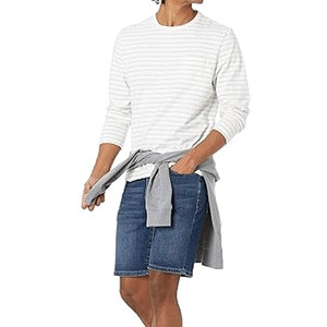 Cheap Price 100% Cotton Sporty Waterproof Windproof <b>Drawstring</b> Closure Front Logo Breathable Quick Dry <b>Jeans</b> Shorts for <b>Men</b> Best - Product Image 4