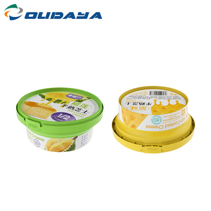 340ml 300g Disposable Pp Injection Plastic Shaped Pudding Yogurt Plastic Tub Pot Container