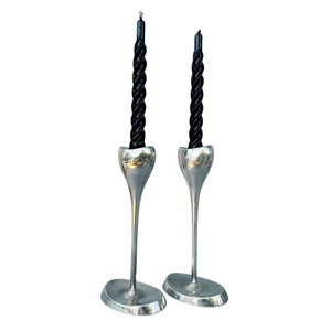 Black <b>Taper</b> Candlestick Holder Set Of 2 For Home Decoration <b>Candle</b> Holders Handcrafted Brass Metal <b>Taper</b> <b>Candle</b> Holder - Product Image 4