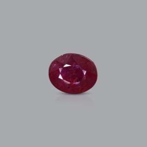 3.85 Carat Oval Cut Ruby Loose Gemstone 8x10mm for Fine Jewelry - Product Image 1