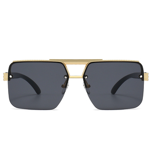 LMAMBA 2317 Fashion Shades High Quality Unisex Luxury Custom Logo Oversized Rimless Plastic Square <b>Sunglasses</b> Women Men - Product Image 4