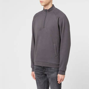 Sudadera con capucha y cremallera de diseño OEM para hombre, personalizada con logo, talla a medida, sudadera con capucha y cremallera parcial, sudaderas con capucha y cremallera parcial al por mayor - Product Image 1