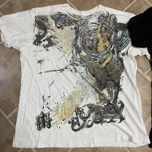 T-shirt unisexe en coton épais respirant, coupe oversize, style streetwear décontracté, col rond, été - Product Image 2