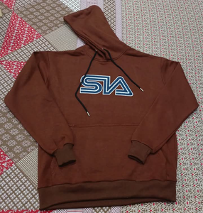 Sudadera con Capucha Personalizada OEM ODM con Logotipo Bordado, Diseño Vintage, 450 GSM, Efecto Desgastado por el Sol, Felpa de Algodón, con Pedrería, para Hombre, Invierno - Product Image 6