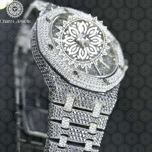 Montre de luxe Charm Jewells en acier inoxydable, 40 mm, carrée, analogique, mécanique, verre cristal, 10 bars de résistance à l'eau, fermoir pliant pour homme - Product Image 2