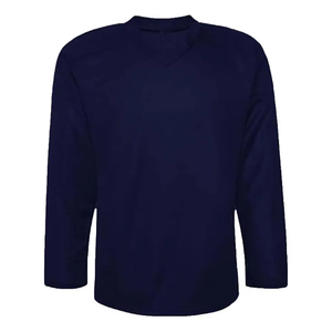 Vente en gros de maillots de hockey personnalisés avec logo, sublimation personnalisée, 100% polyester, séchage rapide, respirant, vêtements de hockey sur glace pour hommes, manches longues - Product Image 2