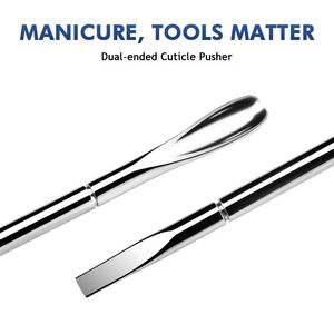 Herramienta Empujadora de Cutículas de Acero Inoxidable de Doble Punta MORJE para Manicura, Diseño de Doble Cabeza Reutilizable - Product Image 5