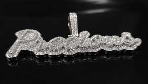 จี้เพชรโมอิสซาไนต์ทรงหรูหราสไตล์ฮิปฮอป Dvars Diamond DDP-167 เงินแท้ 925 ประดับเพชร รูปเลขนำโชค ตัวอักษรย่อ สำหรับแร็ปเปอร์  แบบ unisex - Product Image 6