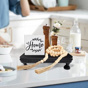 organic wood <b>tray</b> home styling wooden <b>tray</b> <b>table</b> decor wood slice natural bark edge <b>tray</b> wooden base display <b>tray</b> - Product Image 3