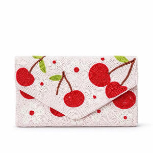 Prachi Design, bolso de mano con cuentas de tela hecho a mano para mujer, nueva secuencia, accesorio de moda para noche y fiesta - Product Image 1