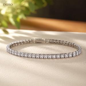 Moissanite Mix Diamond Wedding Gift Tennis <b>Bracelets</b> 925 Sterling <b>Silver</b> Custom Diamond Jewelry for Her - Product Image 5