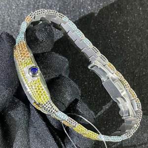 นาฬิกาโมอิสซาไนต์แบบ unisex ขายดีที่สุด ประดับเพชรคุณภาพสูงไร้สี พร้อมฟังก์ชั่นวันที่อัตโนมัติ ราคาขายส่ง - Product Image 3