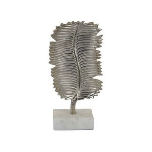 New Arrival <b>Silver</b> Aluminum Maple Leaf Sculpture With Metal Base Luxury Home Decorative Accent Piece - Product Image 3