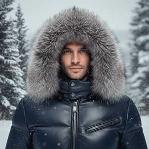 Men Hooded Winter Puffer Jacket Custom Private Label Supplier Bulk USA Market Waterproof Reversible Eco-Friendly - Product Image 3