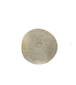 Tapis de tasse de tissage de rotin rond de tendance chaude/ensembles de caboteur de jonc de mer de 10cm/napperon en bambou naturel accessoires de décoration de Table à la maison - Product Image 6