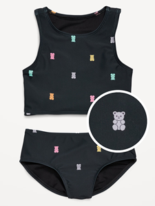 New Design Two Piece Kids <strong>Cute</strong> Bikini Swimwear Children's Printed <strong>Tankini</strong> Swim Set Swimsuit for Girls - Product Image 5