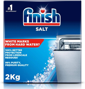 Sal para Lavavajillas Finish, Ayuda a Suavizar el Agua y Prevenir la Cal y las Manchas, 2 KG - Product Image 1
