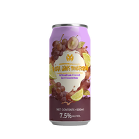 Boisson alcoolisée prête à boire 7,5 % ABV 500 ml Vodka Grape Transfusion Cocktail pétillant saveur fruitée en conserve et en bouteille
