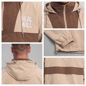 3/4 Zipper Custom Embroidered Logo Men <b>Windbreaker</b> Pullover Hoodie 100% Nylon Quick Dry Hoodie Hiking <b>Camping</b> Pullover Hoodie - Product Image 6