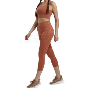 Conjunto de Yoga de Diseño Personalizado para Mujer, Estilo 2026, Hecho de Spandex/Nailon, Ropa Deportiva para Mujer, Conjunto de Yoga para Venta en Línea - Product Image 3