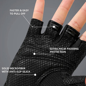 New Style Gym Exercise Training Weightlifting Gloves Custom Full Palm Protection Weightlifting Gloves - Product Image 4