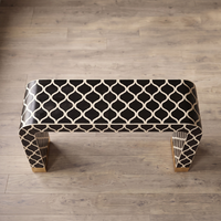 Table console en os incrusté fait main, meubles de chambre à coucher indiens, meubles modernes, meubles de salon à prix de gros