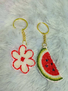 Bag <b>Charms</b> Accessories Colorful Beaded Embroidery Fish Keychain Fish Handmade Beaded Fish <b>Keyring</b> Chains - Product Image 2